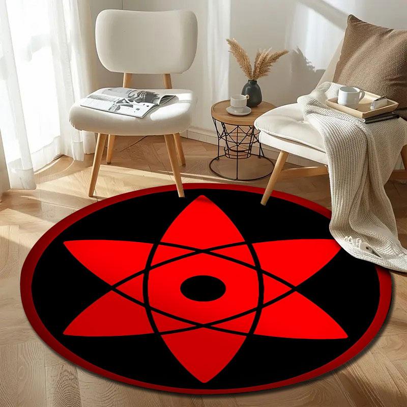Classic Round Gothic Multicolor Rug Pad, Non-Slip Floor Mat for Family Room