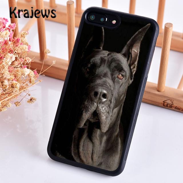 Krajews Great Dane Dog Breed Phone Case Cover For iPhone 17 Air 16 15 14 Plus 11 12 13 Pro Max Coque Shell Fundas