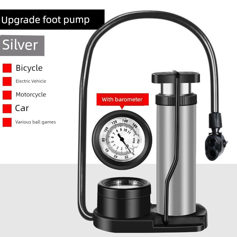 Car Air Pump, Car Tire Inflator, Dual-Cylinder Car Tire Pressure Pump, Foot-Operated Air Pump, Manual Air Pump