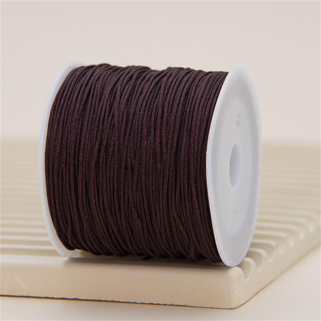 Z60n NEW 0.8mm Nylon Cord Thread Chinese Knot Macrame Cord Bracelet Braided String DIY Tassels Beading Shamballa Thread Gifts