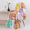 1pc Lovely Floral Beach Towel, Multi-Purpose for Outdoor Beach Camping Travel Hiking Concert Holiday