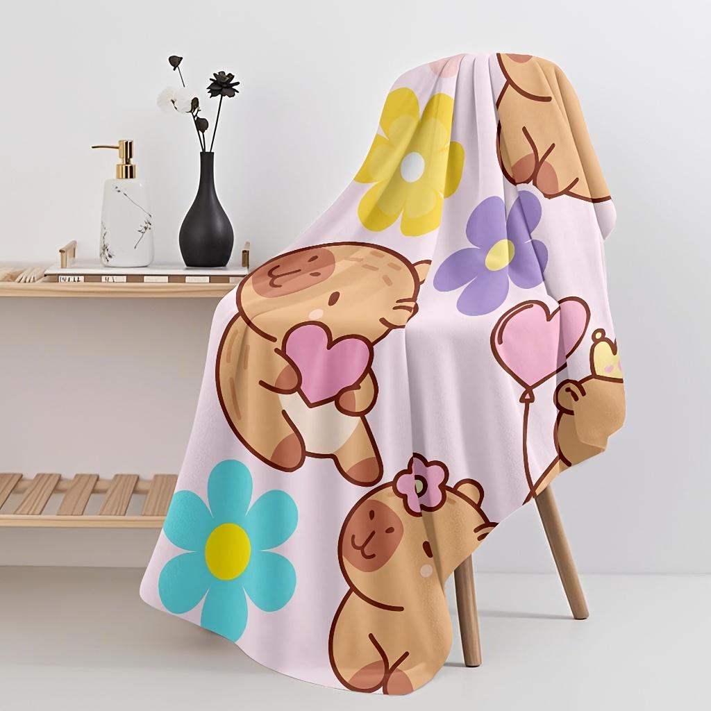 1pc Lovely Floral Beach Towel, Multi-Purpose for Outdoor Beach Camping Travel Hiking Concert Holiday