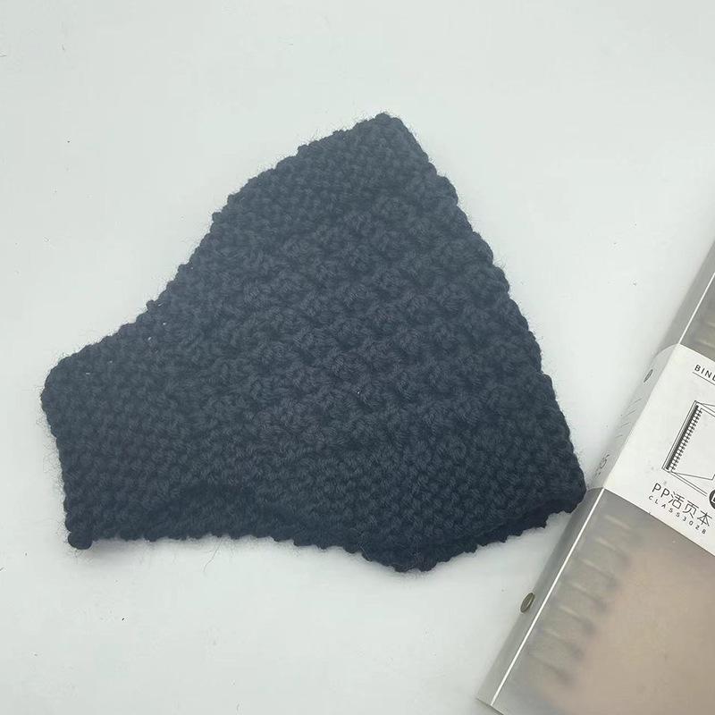 Chapeau Bandeau Laine Large Bord - Chauffant Automne/Hiver Coiffe Tricotée & Foulard Accessoire Cheveux