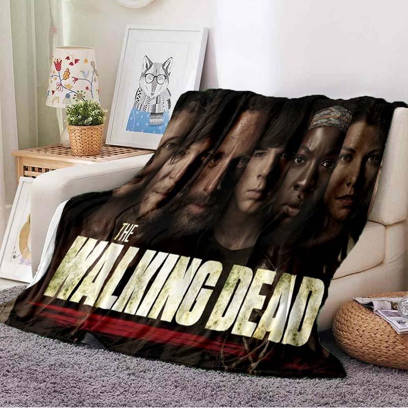 The Walking Dead koc ultra lekki miękki pluszowy flanelowy koc na sofę kanapa najlepsze prezenty biurowe