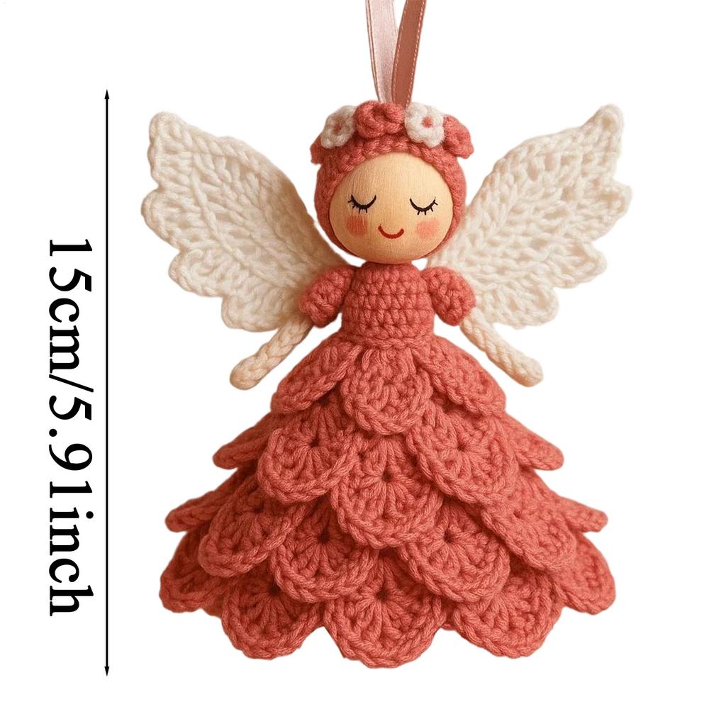 

Beginner Crochet Kit with Angel Doll Ornament DIY Craft Set for Adults Teens Christmas Gifts Holiday Party Home Decoration