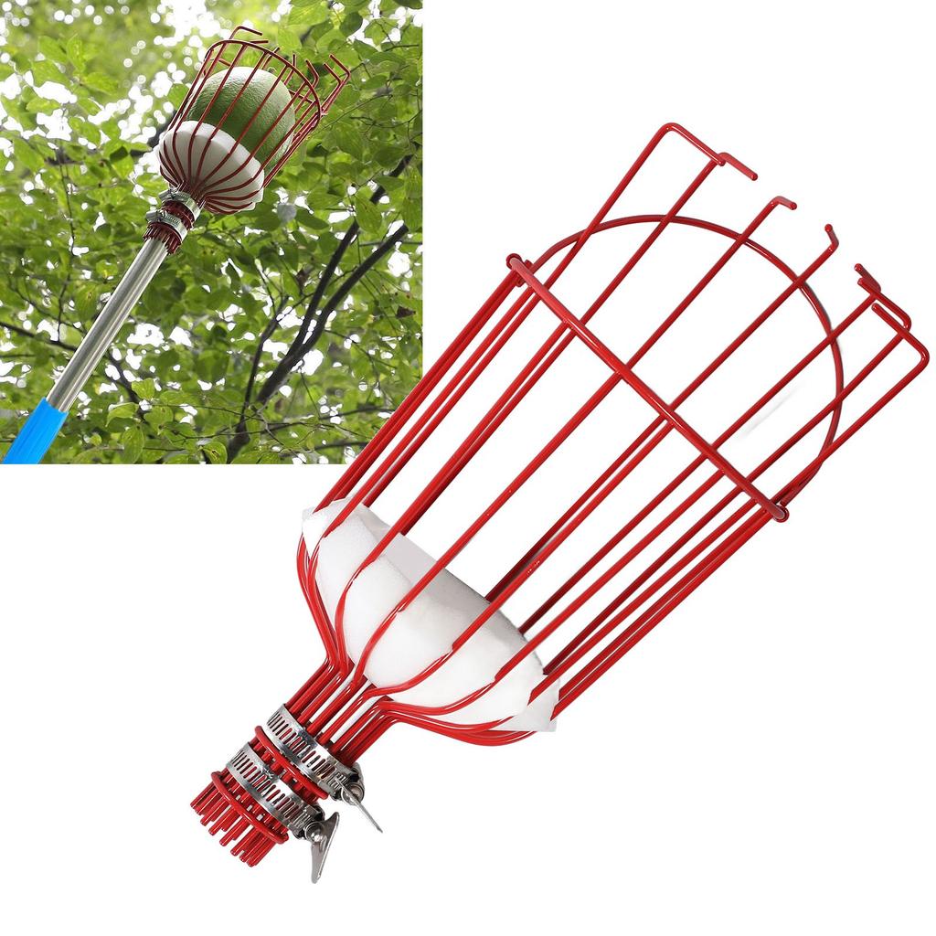 Fruit Pick  Basket Detachable Prevent Rust Multifunctional Fruit Pick  Tool Fruit    Attachment for 3cm Diamet  Pipe
