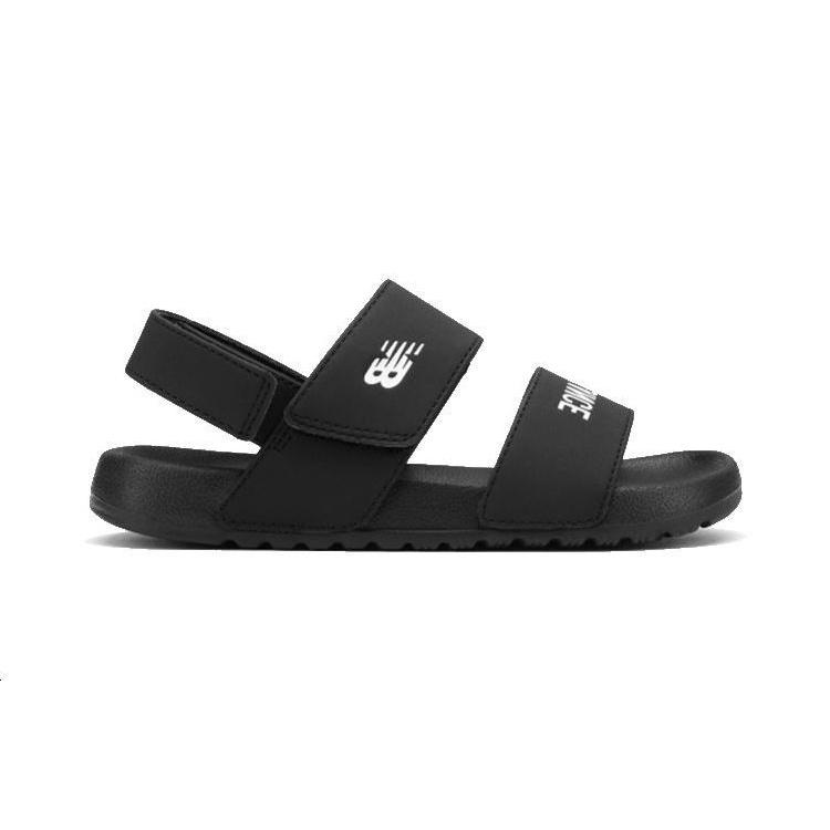 (PS) New Balance Nclay Series Velcro Minimalistic Casual Soft Sole Black Sandals 'Black White' Kids' YTNCLAYB