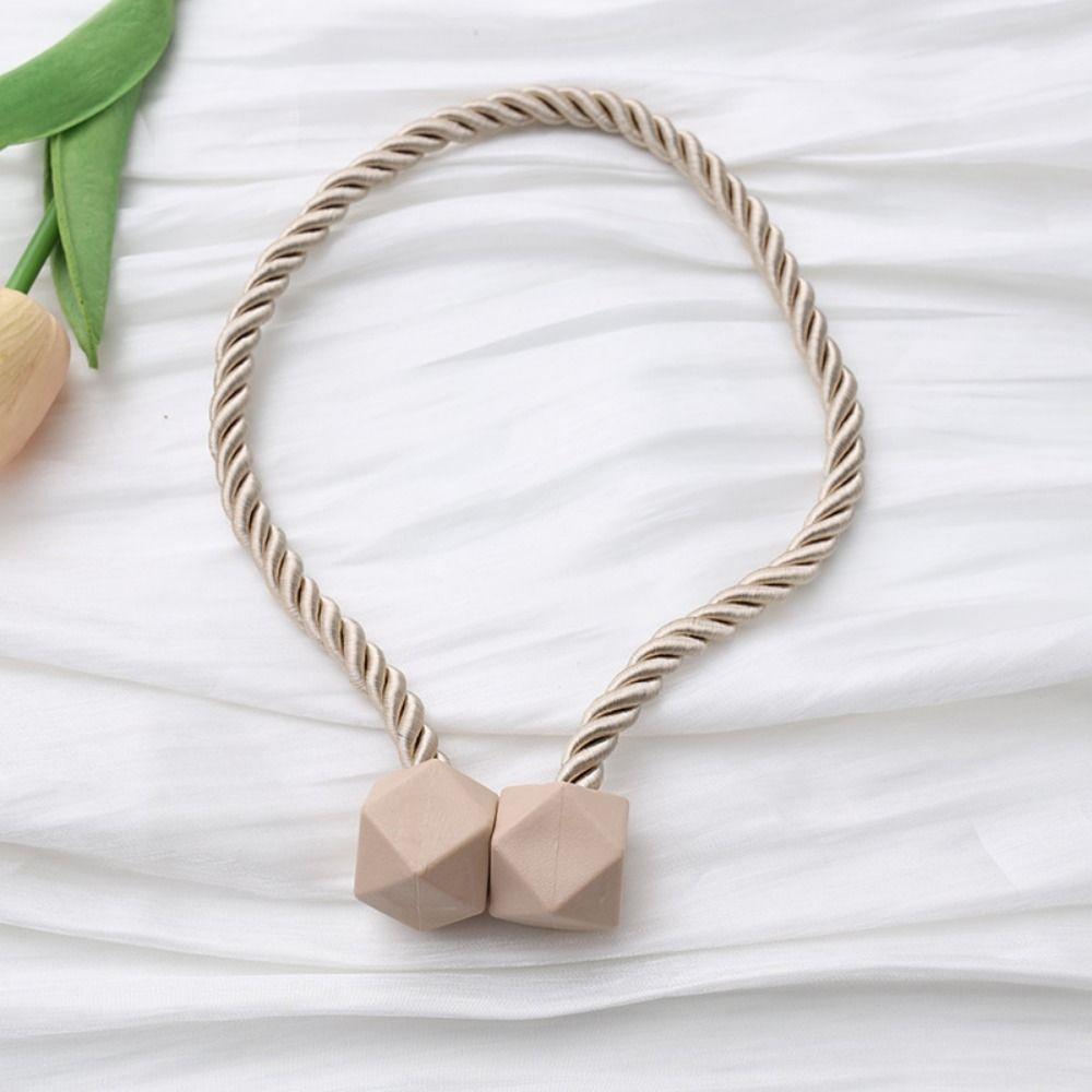 2Pcs INS Window Curtain Buckles Adjustable Magnetic Curtain Strap  Curtain Decor