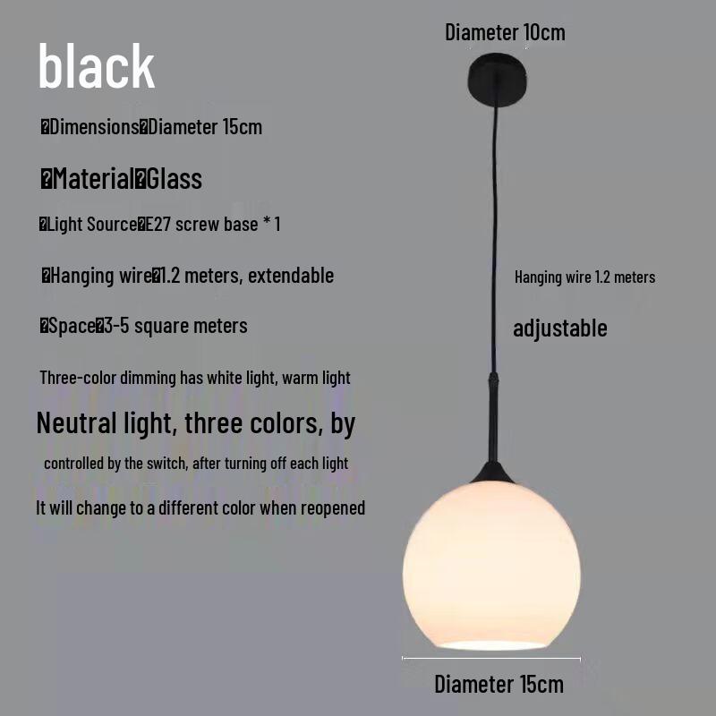 NuFeng Modern Minimalist Rechargeable Pendant Light