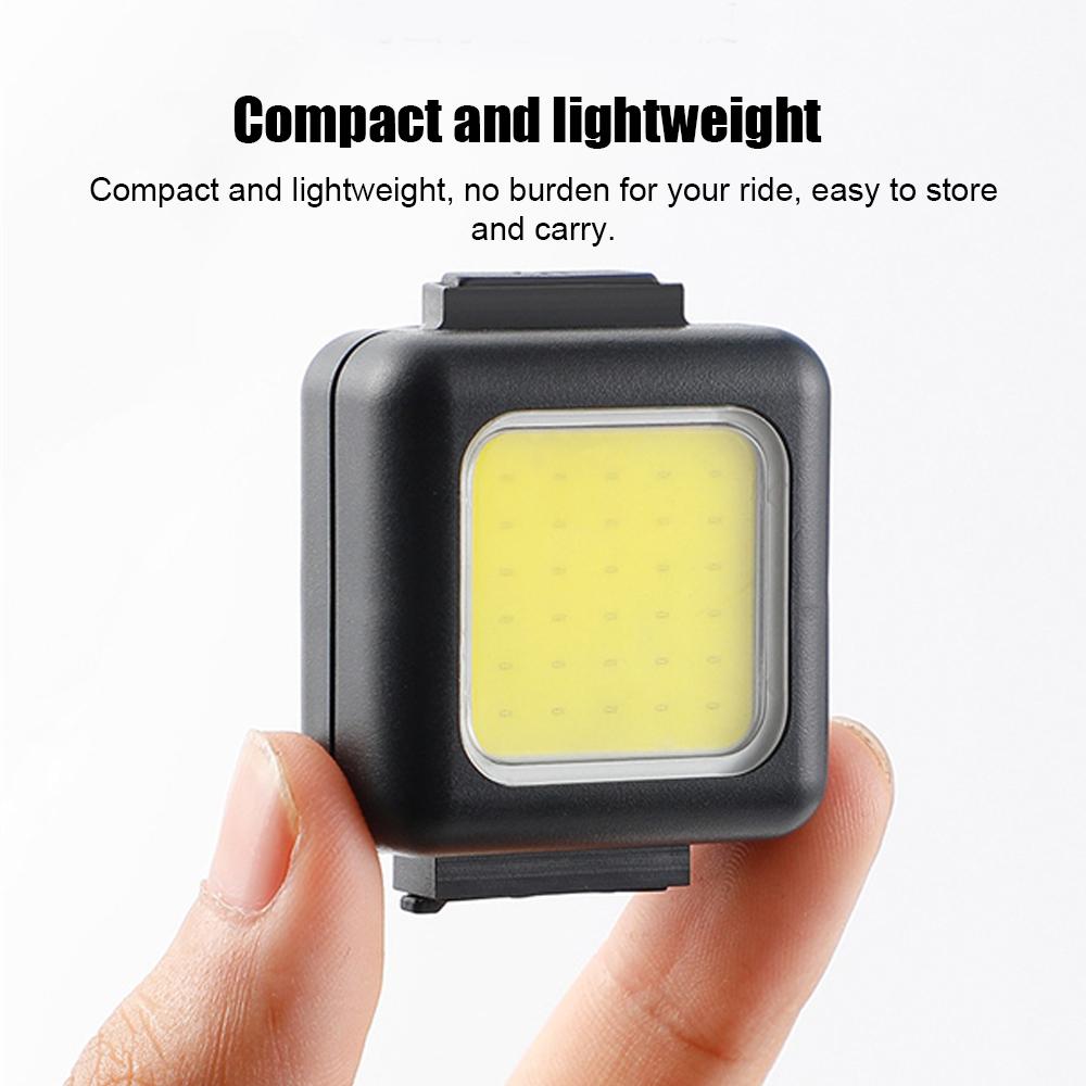 Conjunto de luzes de bicicleta LED 100mAh 130/80 Lumen Luzes de bicicleta dianteiras e traseiras IPX5 à prova d'água cauda de bicicleta