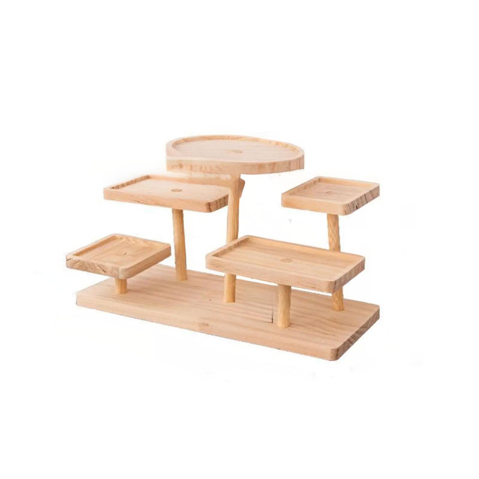 

Полка для хранения косметики из сосны, ручная полка для хранения димсамов, витрина для мясных деликатесов