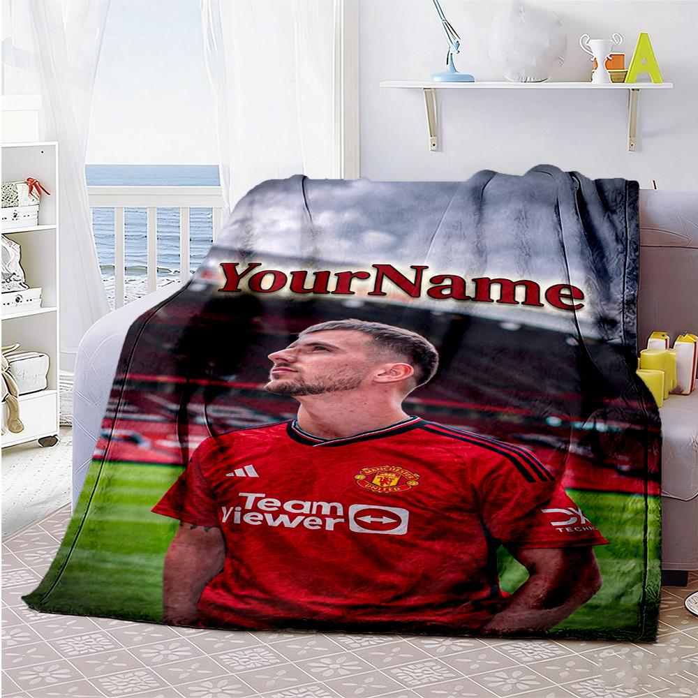 Manchester Customize Your Name Blanket Lightweight Customizable Blanket Warmthful Decor Great for Picnics Living Room Chair Bed All-Season Use