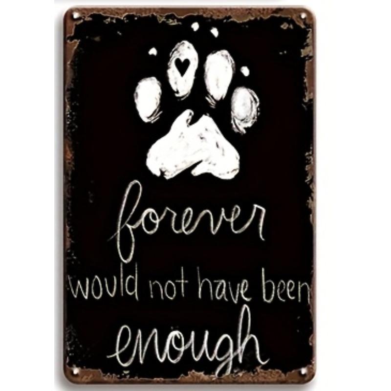 6pcs Metal Tin Sign Set Vintage Wall Art Pendants for Dog House Pet Store   Dog Grooming Salon Living Room Home Office