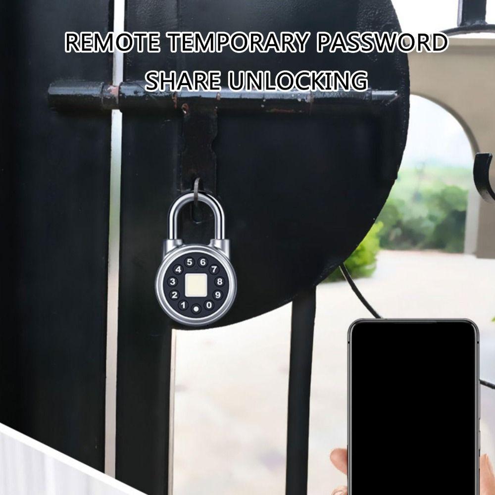 Type C Charge Waterproof Fingerprint Padlock General Security Smart APP Locker  Suitcase