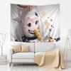 Genshin Impact Paimon Hippie Wall Hanging Tapestries Art Science Fiction Room Home Decor Kawaii Room Decor