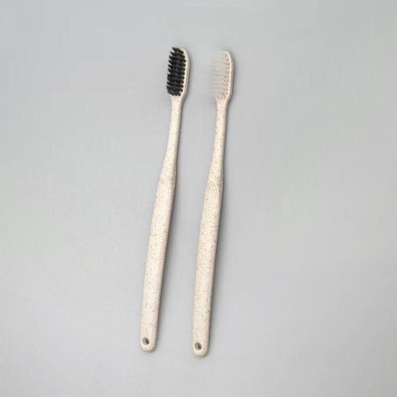 Disposable Hotel Toothbrush with Bamboo Charcoal Bristles One Size