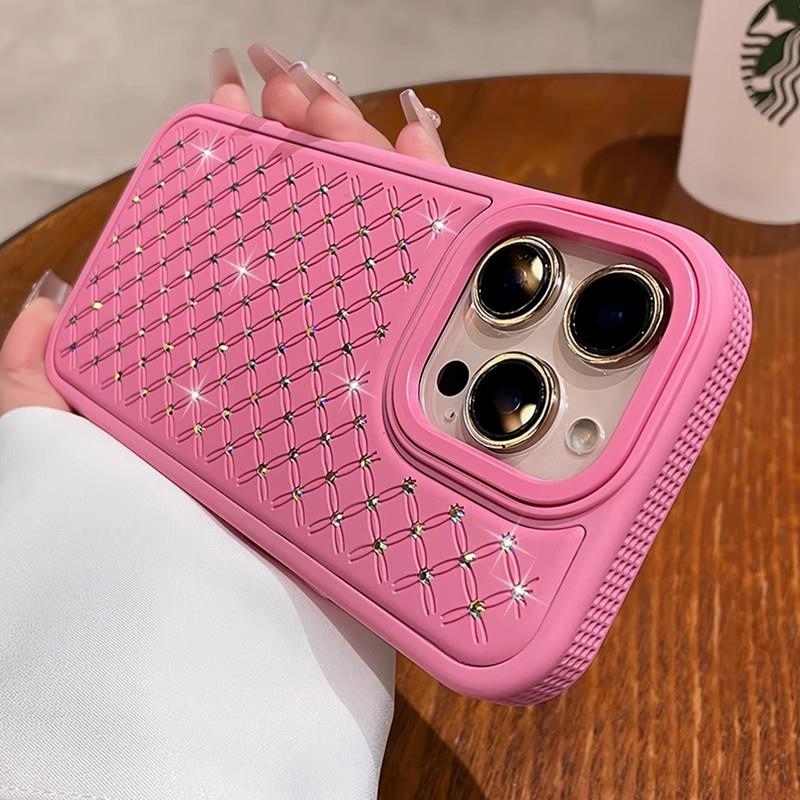 

Bling Diamond Soft Silicone Case for IPhone 17 Air 16 E 15 1 4 13 12 11 Pro Max Plus 17Pro 17Air 16E i17 Women Girls Phone Cover iPhone 15