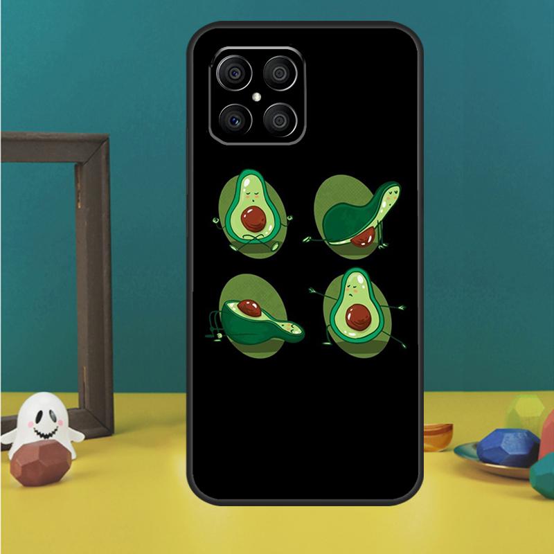 Avocado Yoga Funny Pattern Fundas For Huawei P20 P30 P40 P50 Pro Lite P Smart 2019 Nova 5T 9 Honor X7 X8 X9 50 Case
