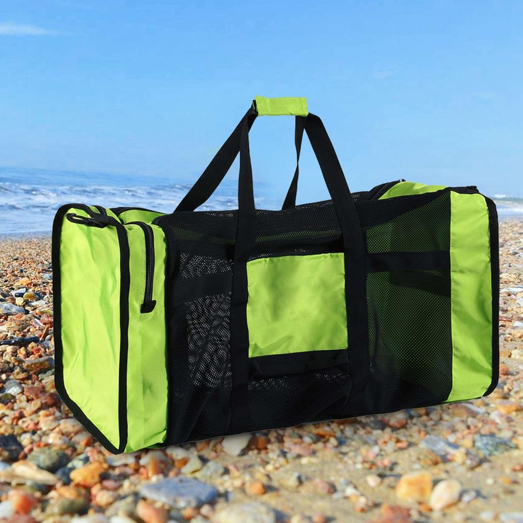 100L Mesh Duffle Gear Bag for Scuba Diving Snorkeling Swimming Beach and Sports Equipment