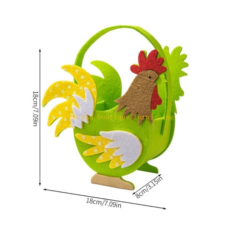  4Pcs Creative Easter Themed Chicken Bags For Gifts, Candy, And Eggs Collecting