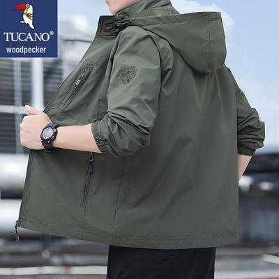 Men's Spring Autumn Hooded Outdoor Jacket