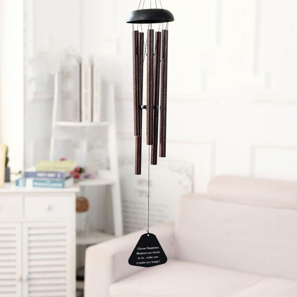 Japanese Style Wind Chimes Metal Blessing Bell Garden Decor Aluminum Tube Wind Bell  Yard