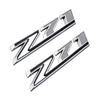 2X -2024 Chrome Black For Silverado Z71 Emblem Fender Side