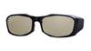 Zeque Polarized Sunglasses and Baron Apron Jacket Matte Black LITE SPORTS F-1655