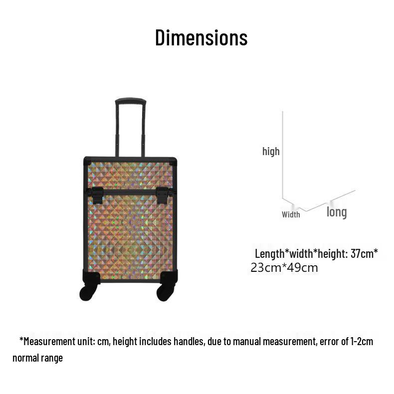 Largest Capacity Wheeled Makeup & Nail Art Case for Professionals