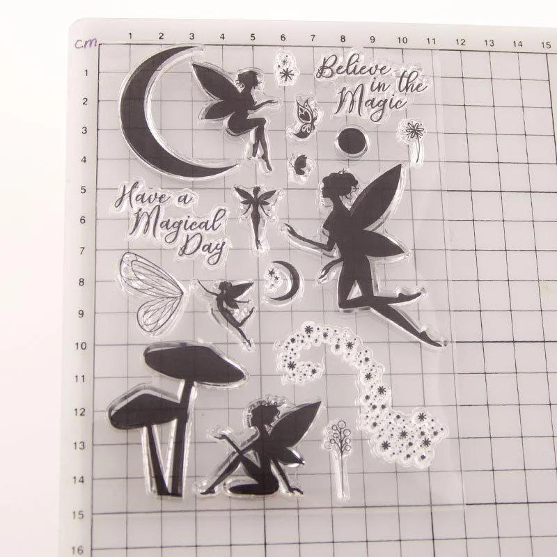 Fairy Metal Embossing Cutting Dies and Stamps for Scrapbooking Hand-In DIY Album Decoration Card.