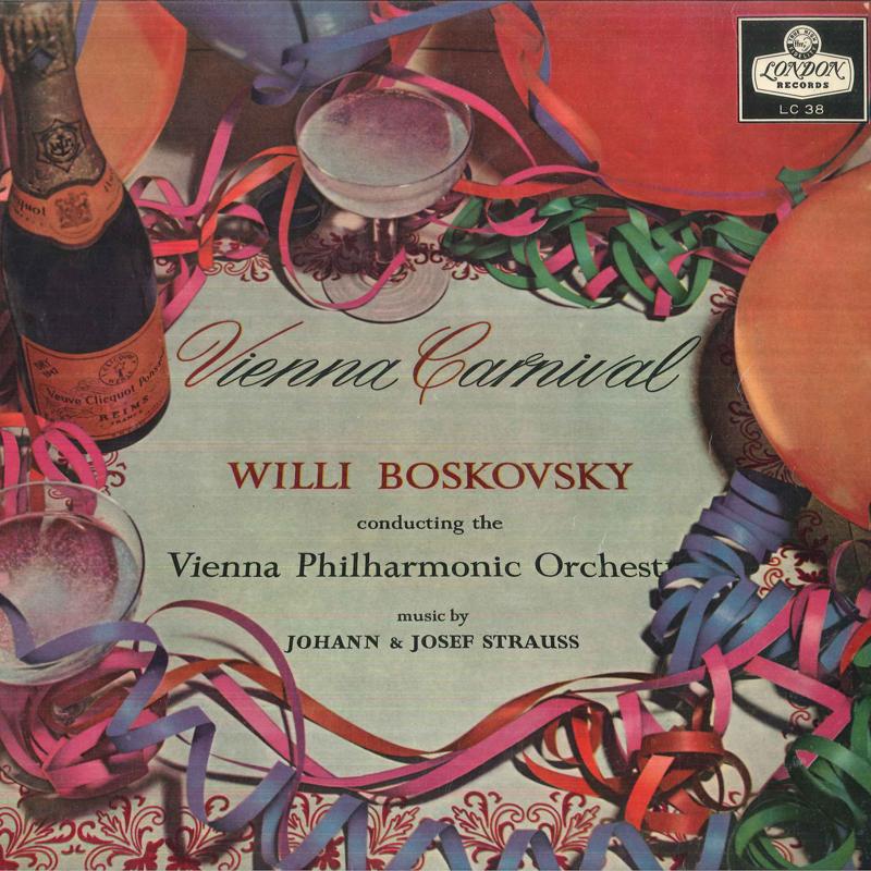 

LP Record WILLI BOSKOVSKY, VIENNA PHILHARMONI - Vienna Carnival / Johann & Josef St LC38 LONDON Japan Classical Used