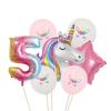 147Pcs Unicorn Birthday Balloons Arch Garland Kit Happy Birthday Banner for Girls Unicorn Birthday Party Decorations Baby Shower