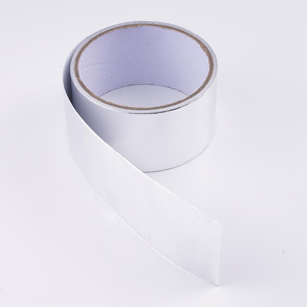 5mx5cm Fiberglass Heat Reflective Tape Silver High Temperature Heat And Sound Wrap Tape Thermal Insulation Band Exhaust