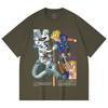 230 Gsm 100% Cotton Dragon Ball V50 Trunks Freeza Print Unisex Heavy Cotton T Shirt