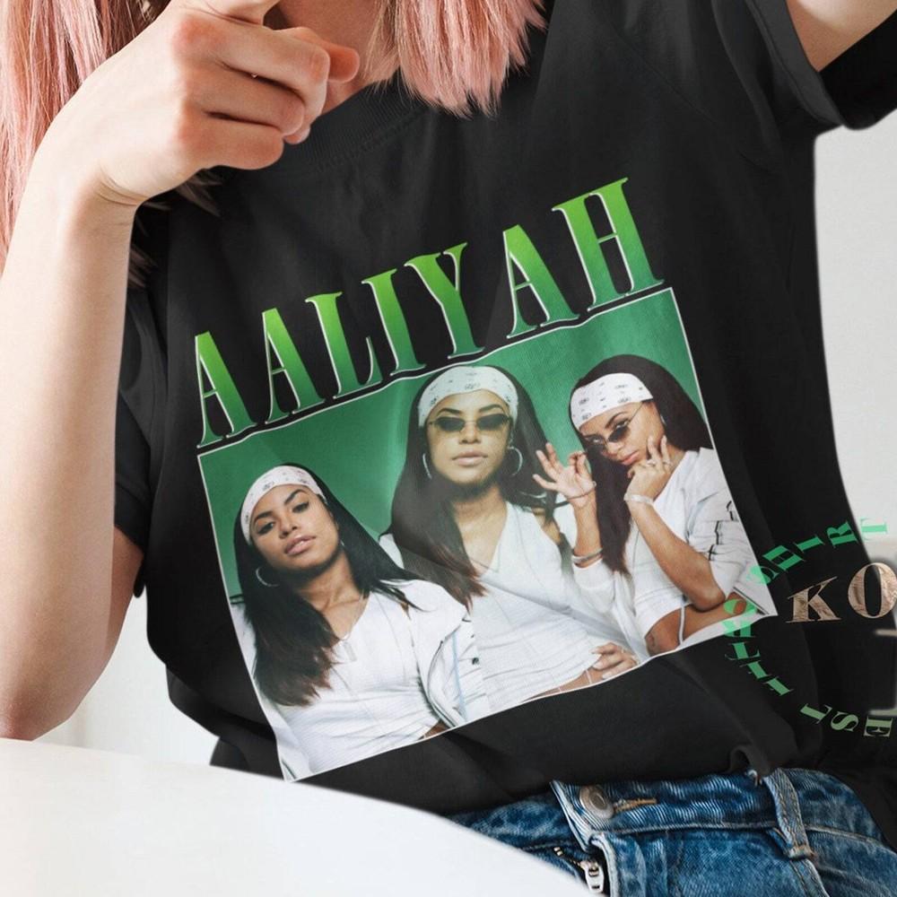 Aaliyah Shirt Aaliyah Inspired Music Trend Vintage 90s#039; Shirt Aaliyah Unisex Unisex T-Shirt L
