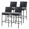 Benches Bar Stools Gardeon Set Of 4 Outdoor Bar Stools Dining Chairs Wicker Furniture Handsome
