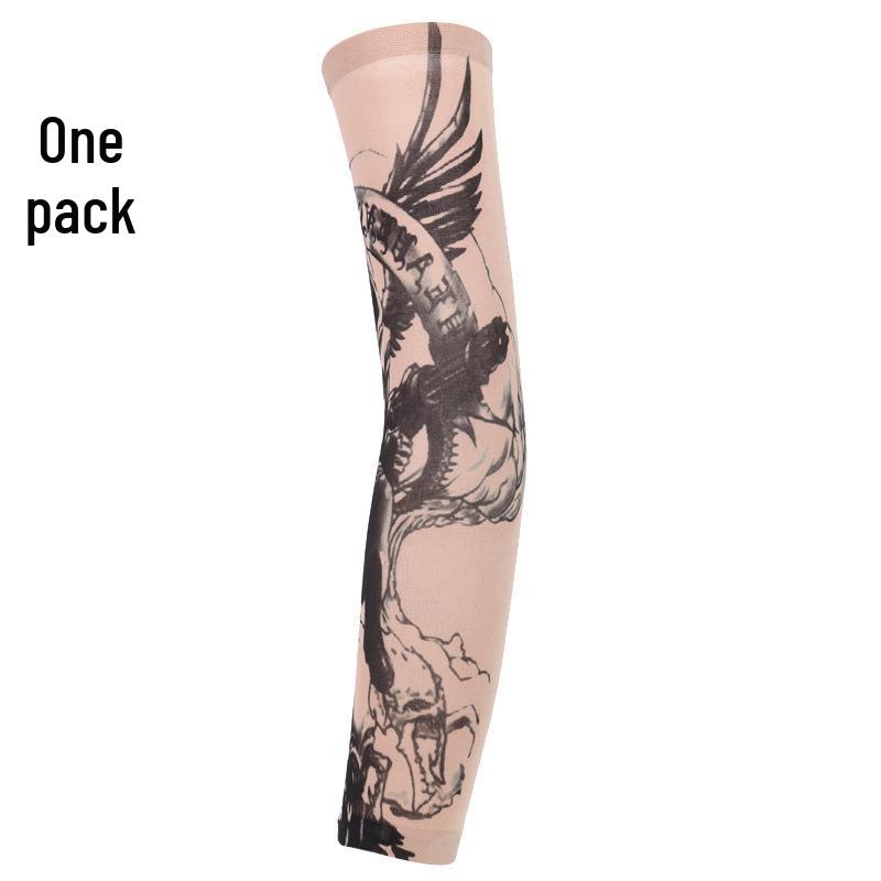 Seamless Outdoor Flower Tattoo Arm Sleeve - UV Protection for Cycling In Various Colors