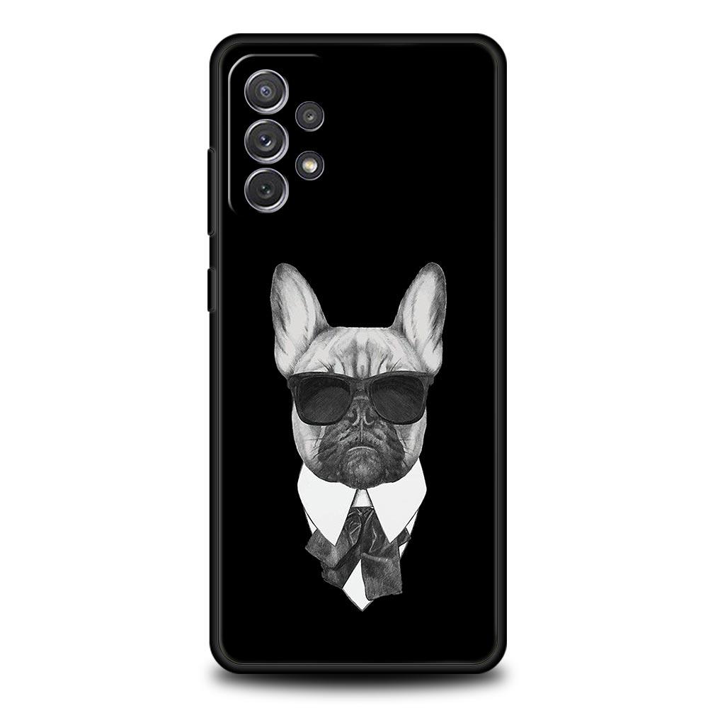 French Bulldog Dog Pet Phone Case For Samsung A15 A13 A51 A71 A41 A31 A21S A03S A05 A35 A32 A55 A23 A25 A33 A53 A73 5G Cover
