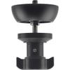 Haoge 75mm Half Ball Bowl Adapter, Metal Half Ball Flat to Bowl Adapter Converter for Video Bowl Tripods and Fluid Heads with 3/8-inch Screw, for Manf