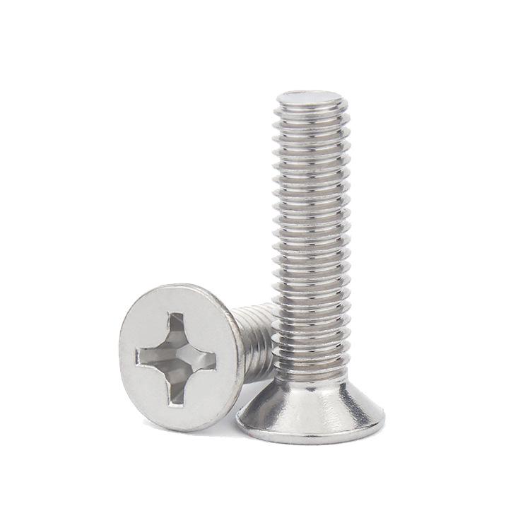 304 Stainless Steel Phillips Flat Head Countersunk Machine Screw