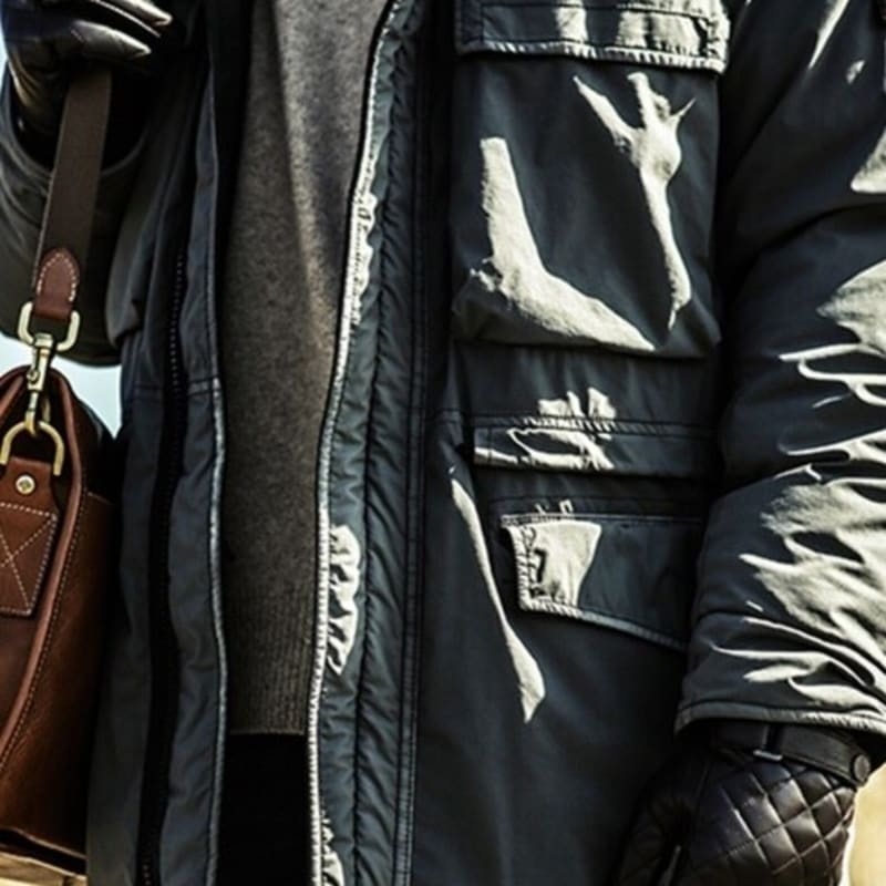 SARTOR Full-Touch Quilted Leather Gloves Brown