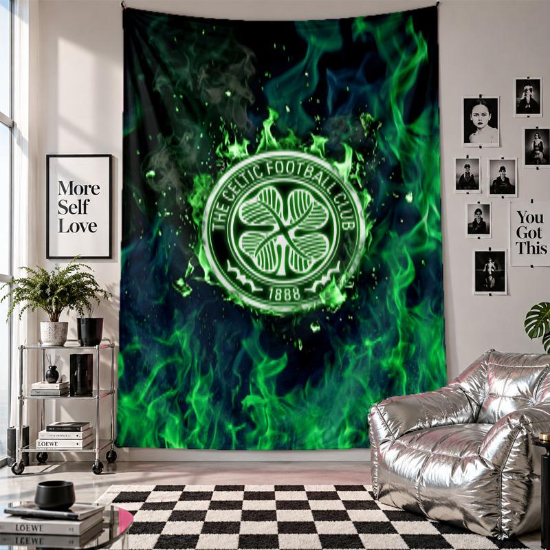 Celtic FC Wall Tapestry Home Decor Wall Hanging Cloth for Bedroom Living Room Background