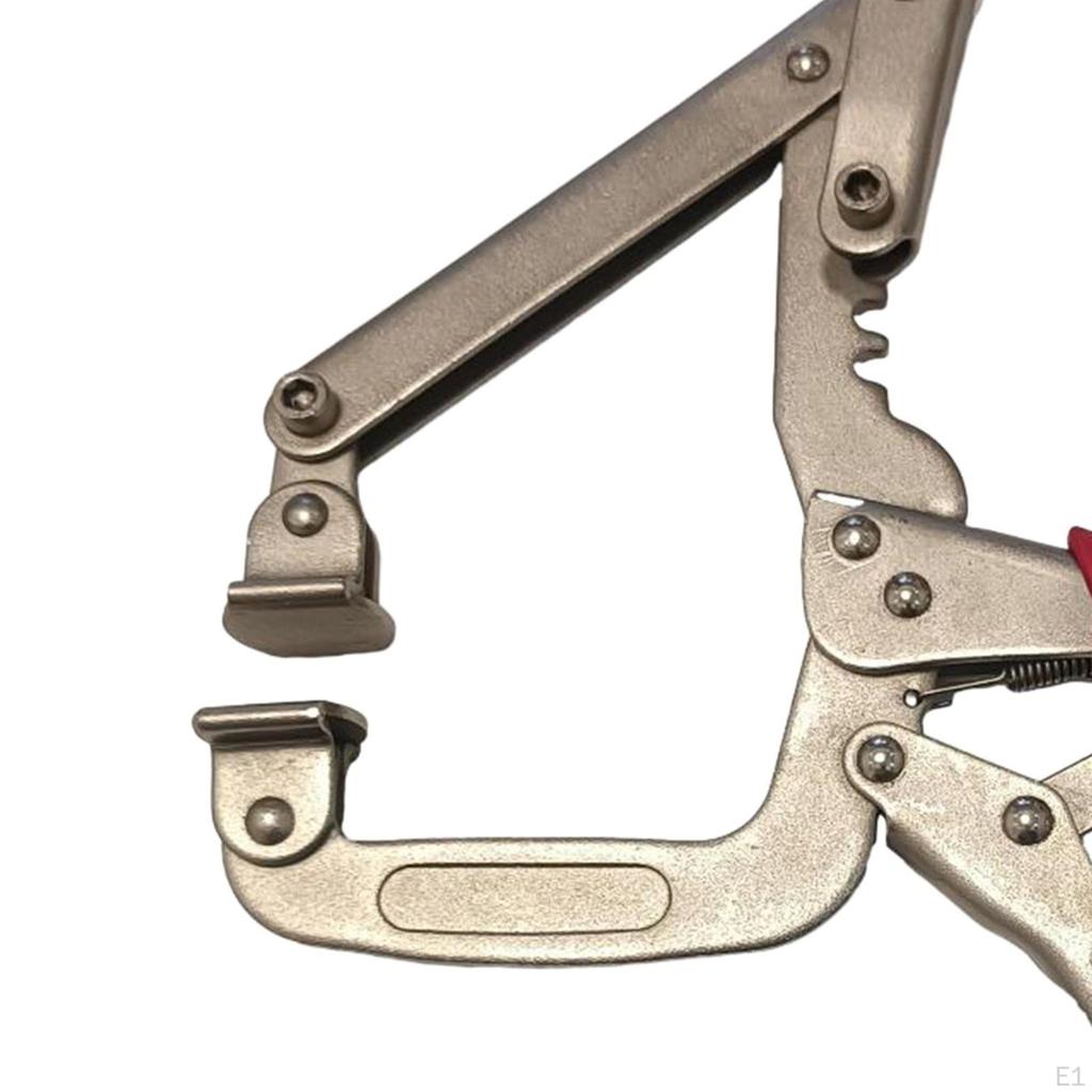 Face Clamp,Locking C Clamp Pliers 4 Gear Positions Locking 10 Inch with Swivel Pads for