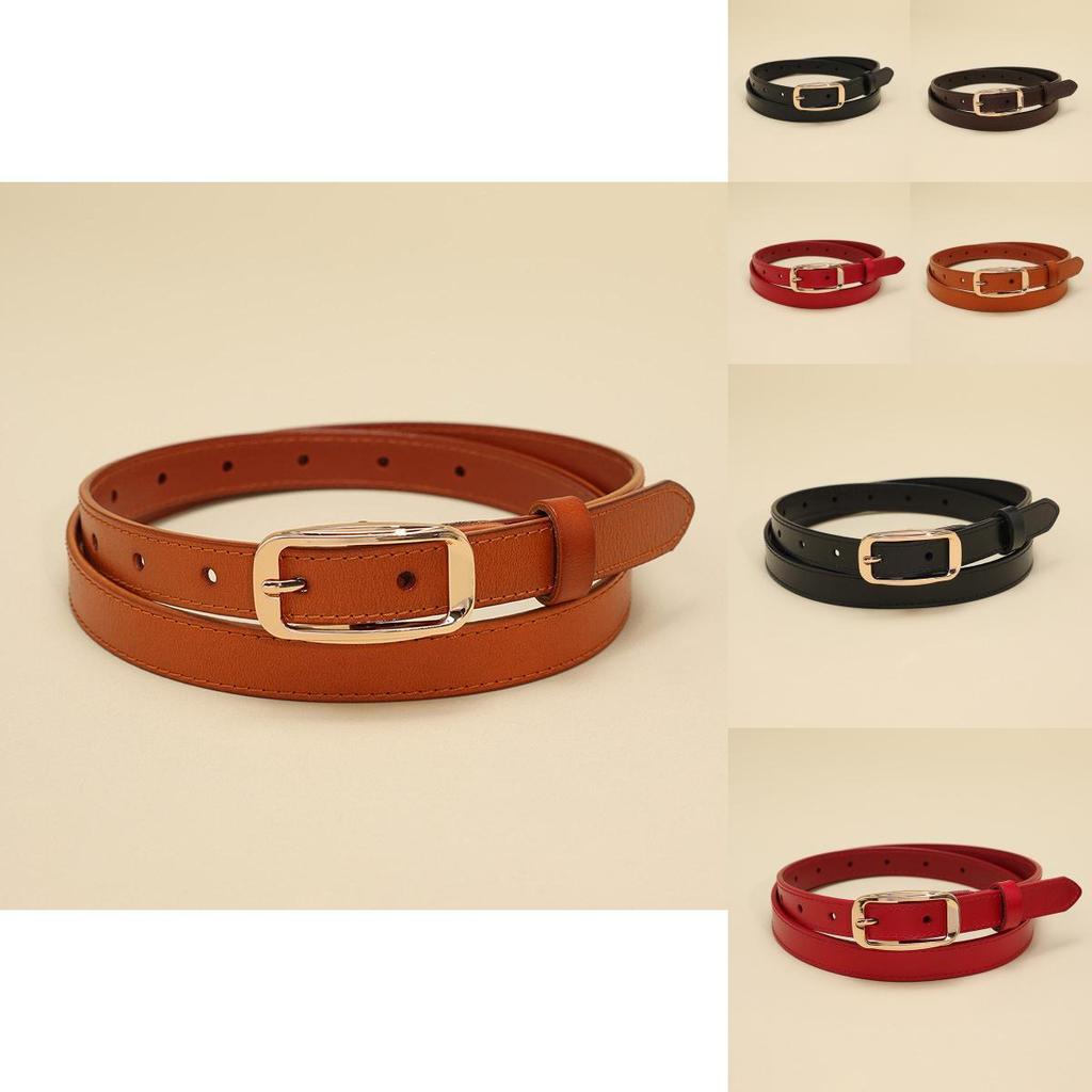 Stylish Genuine Leather Womens Belt With Alloy Pin Closure For Business And Casual