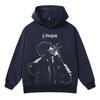 “J-Hope” Grafische Print Hoodie — Vintage Gewassen Pullover, Oversized Unisex Streetwear Sweatshirt voor Mannen Vrouwen (Herfst/Winter Collectie)