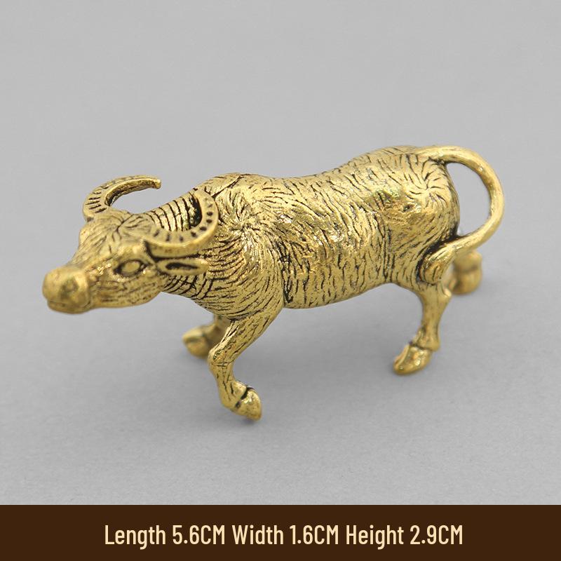 Solid Brass 3D Zodiac Animal Ornaments - Set of 12 for Home or Office Decor