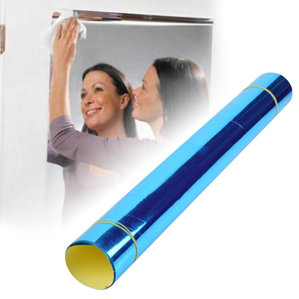 50*100cm Self Adhesive Mirror Tile Wall Stickers Room Bathroom Decor Stick On Art