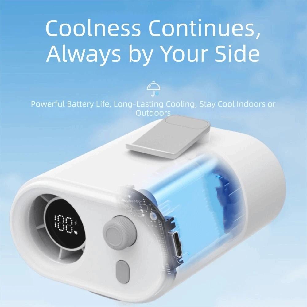 Adjustable Airflow Clip-on Waist Fan Compact Lightweight Multifunctional Fan  Daily Use