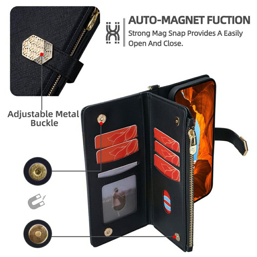 For Motorola Moto G67 Power 5G Case Cross Texture PU Leather + TPU Wallet Phone Cover with Strap