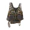 Fishing Vest with Pocket Outdoor Universal Detachable Protective Body Equipment Green Free Size